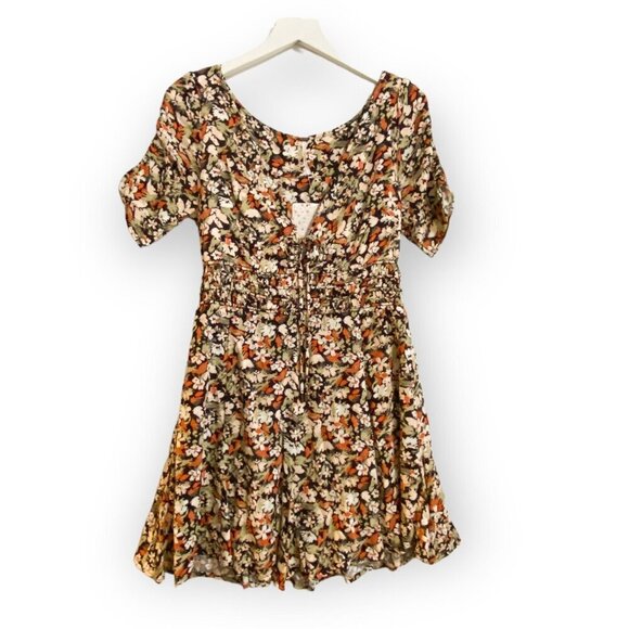 Free People Dress,  Forget Me Not Floral Print, Black, Size 6, new with tag - Picture 3 of 15